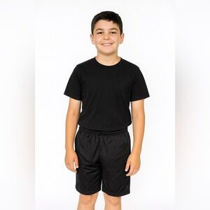 Sporto Boy’s Black Athletic Shorts